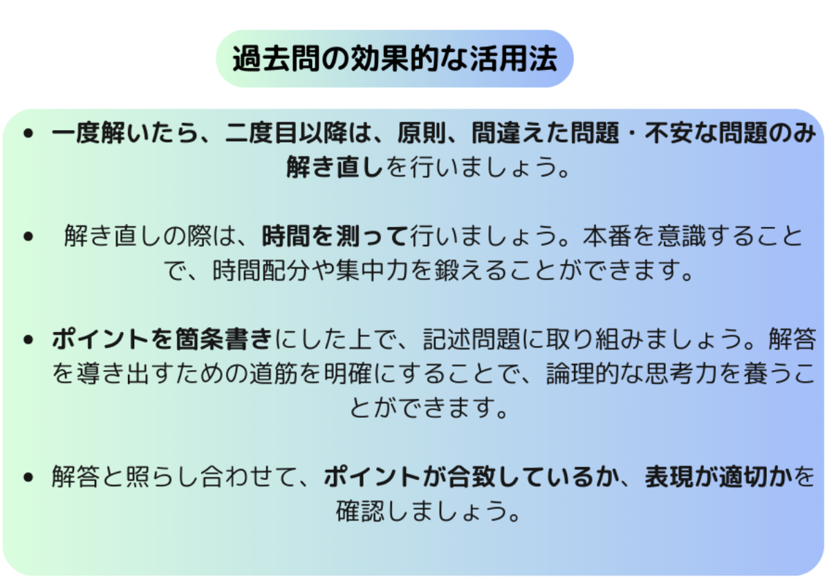 過去問活用法
